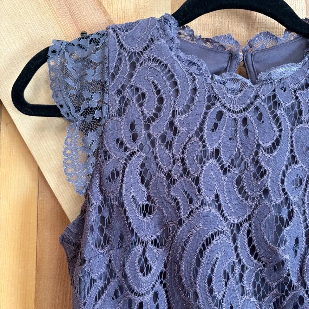 Purple Lace Dress Sz. XS - Picture 3 of 4